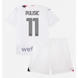 AC Milan Christian Pulisic #11 Gostujuci Dres za Dječji 2023-24 Kratak Rukavima (+ kratke hlače)